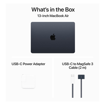 Notebook Apple MacBook Air M3 2024 13.6" - 16GB - 256GB - Medianoche _ FotoThumb