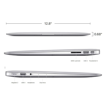 Notebook Apple MacBook Air I5 2017 13.3" - 8GB - 256GB - Gris Espacial - REF _ FotoThumb
