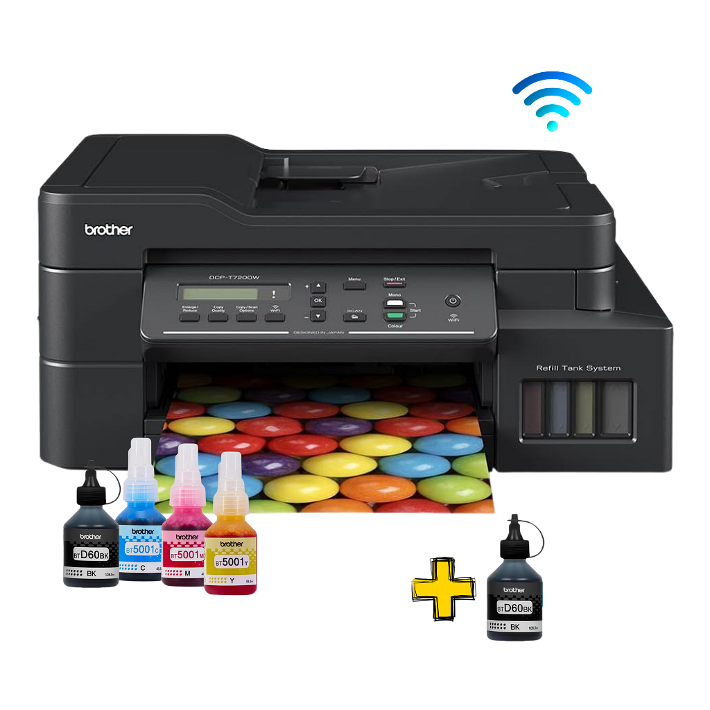Impresora Multifunción Brother DCP-T720DW Sistema Continuo - Dúplex - Wifi _ Foto