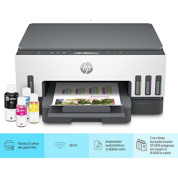 Impresora Multifunción Hp Smart Tank 720 - Sistema Continuo - Dúplex - Wifi _ FotoThumb