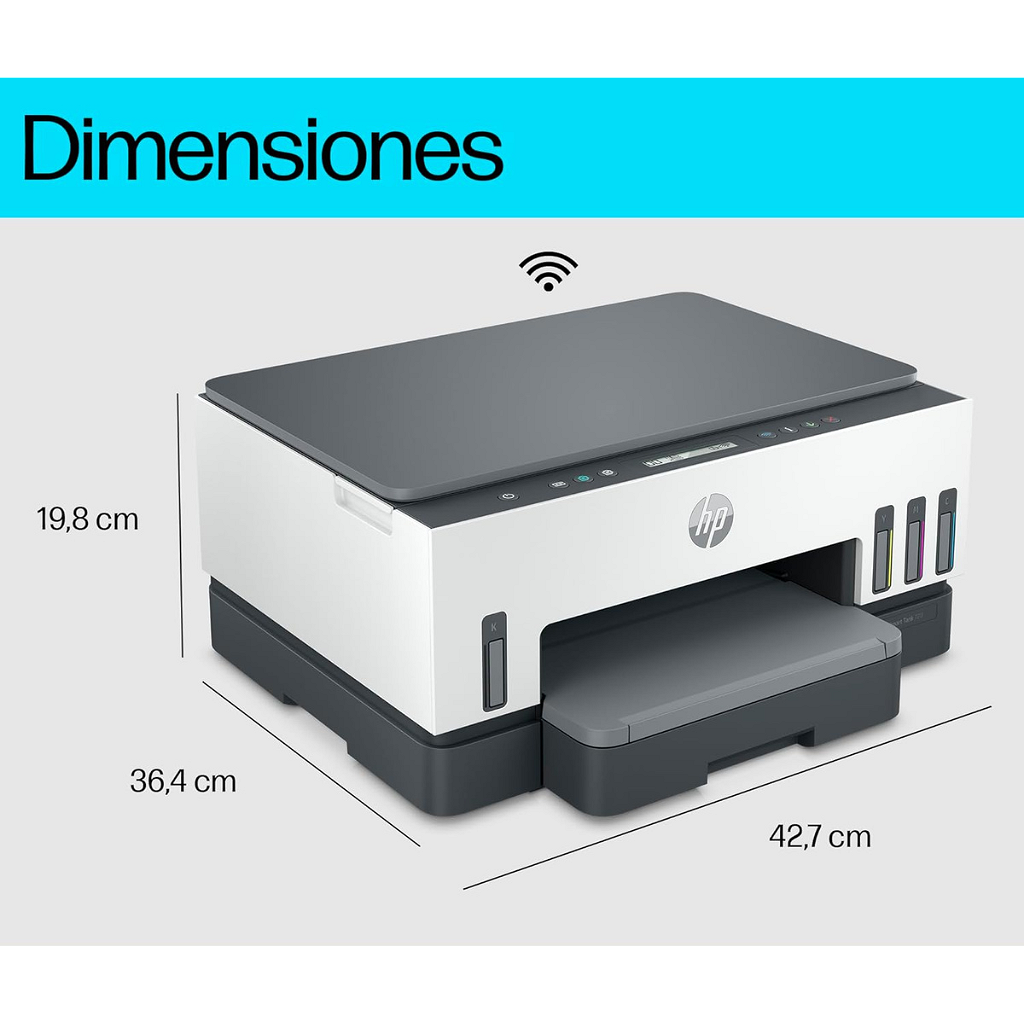 Impresora Multifunción Hp Smart Tank 720 - Sistema Continuo - Dúplex - Wifi _ Foto