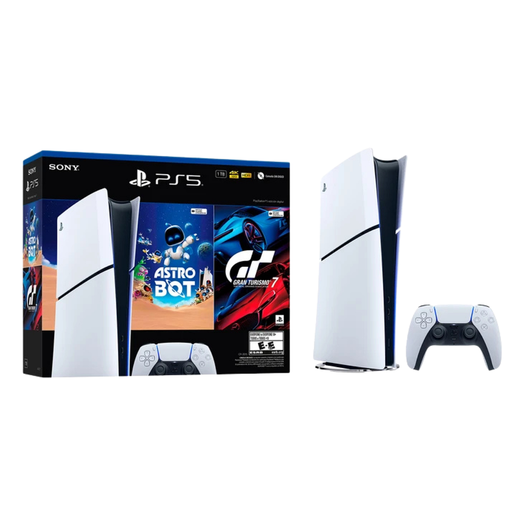 Consola Sony Playstation 5 PS5 Slim Digital Astro Bot + Gran Turismo 7 16Gb - 1TB  _ Foto