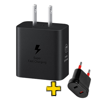 Cargador Adaptador Original Samsung USB-C 25W - Carga Rápida - Sin Cable + Ficha Adaptador _ Foto