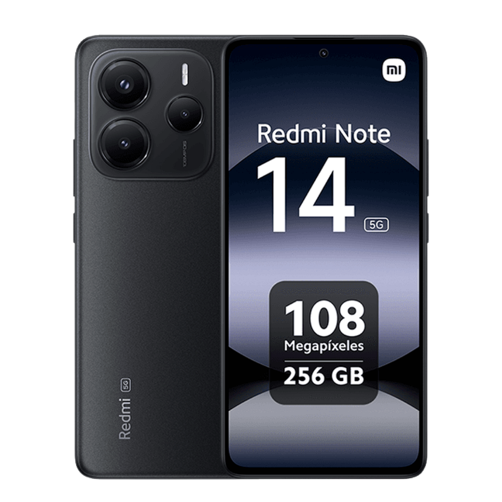 Celular Xiaomi Redmi Note 14 5G - 256GB - 8GB - 108MP - Negro Medianoche _ Foto