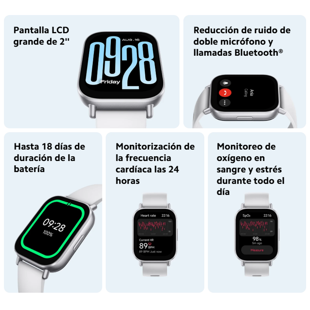 Smartwatch Xiaomi Watch 5 Active 2" - Medianoche _ Foto