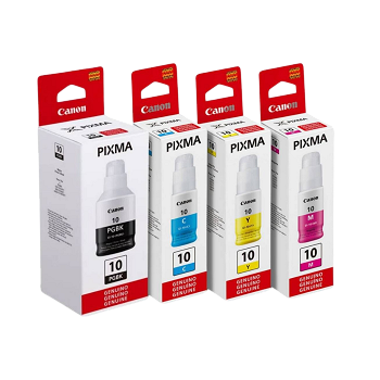 Pack De 4 Botellas De Tintas Originales Canon Pixma GL-10 _ FotoThumb