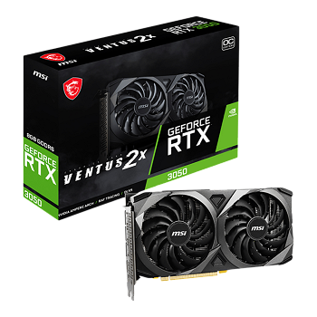 Tarjeta De Video Msi Nvidia GeForce RTX 3050 Ventus 2X 8GB _ Foto