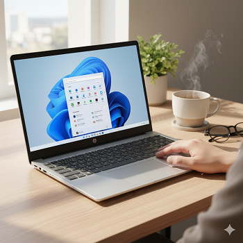 Notebook Hp FD0084WM 15.6" HD - N200 - 4Gb - 128Gb - Win11 _ Foto