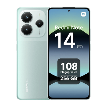 Celular Xiaomi Redmi Note 14 5G - 256GB - 8GB - 108MP - Verde Coral _ Foto