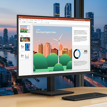 Monitor Samsung Essential S3 24" IPS - 1080p - 100Hz _ Foto
