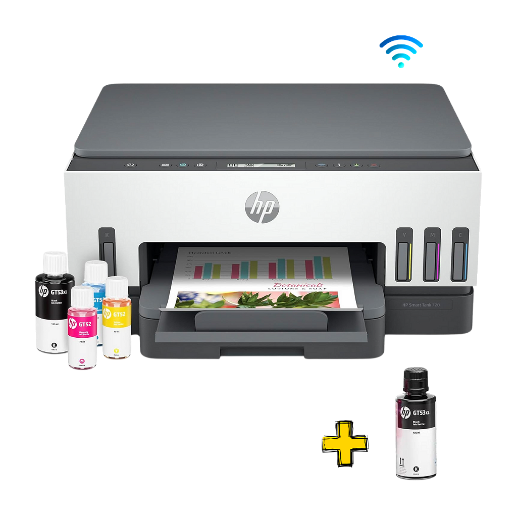 Impresora Multifunción Hp Smart Tank 720 - Sistema Continuo - Dúplex - Wifi _ Foto