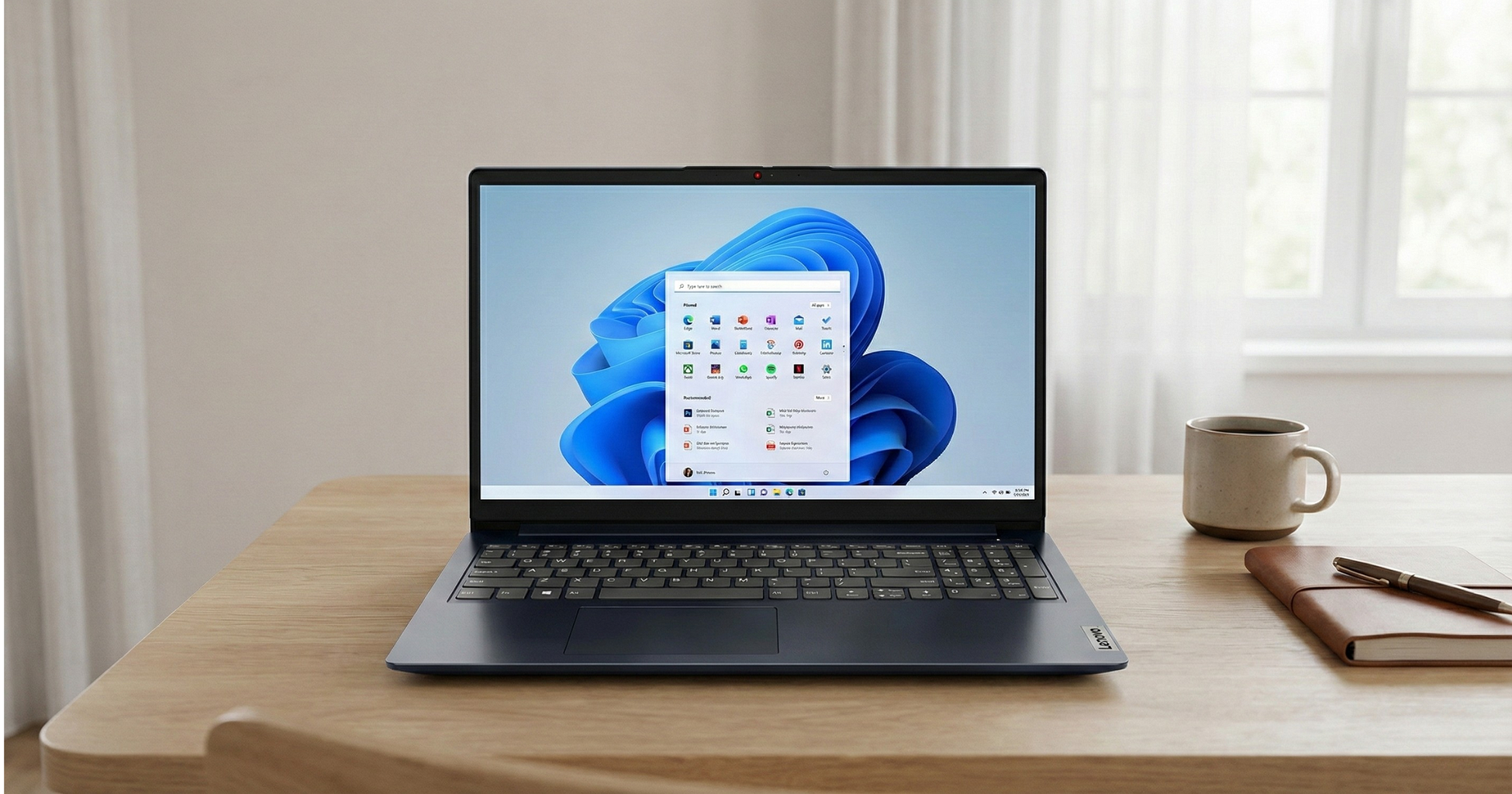 Notebook Lenovo Ideapad 1 15AMN7 15,6" FHD - R3-7320U - 8Gb - 256Gb - Win11 _ Foto