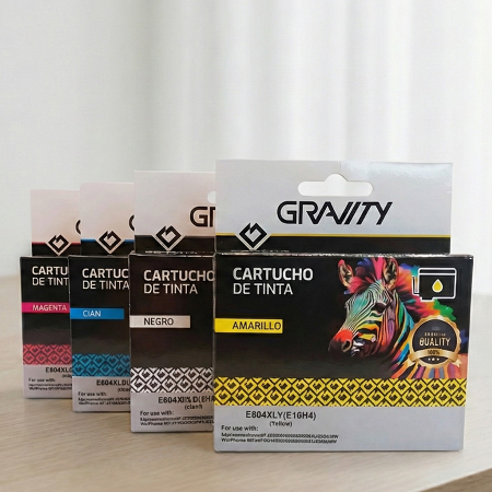 Pack De 4 Cartuchos Gravity T604X Compatibles Para Epson _ Foto