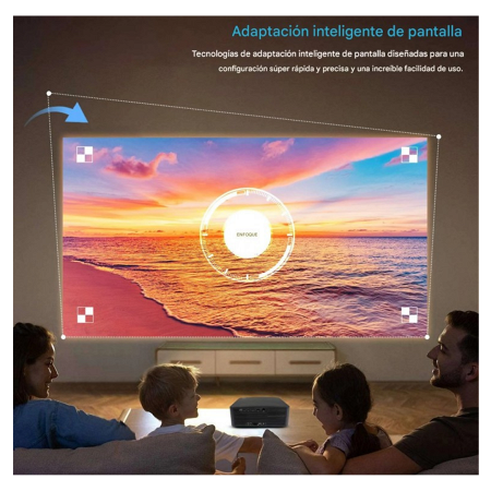 Proyector Smart 300" FHD 4K LED - Ajuste Automático - Profesional - Android Tv _ FotoThumb