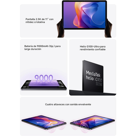 Tablet Xiaomi Redmi Pad 2 11" 128GB - 4GB - Gris Grafito _ FotoThumb