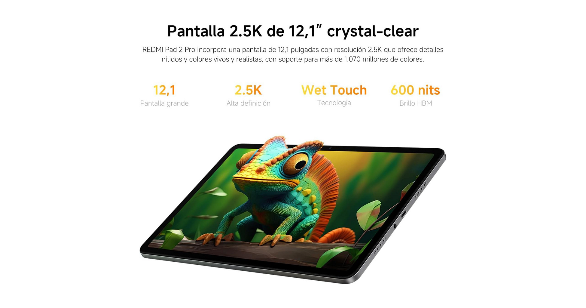 Tablet Xiaomi Redmi Pad 2 Pro 12.1" 256GB - 8GB - Plata _ Foto