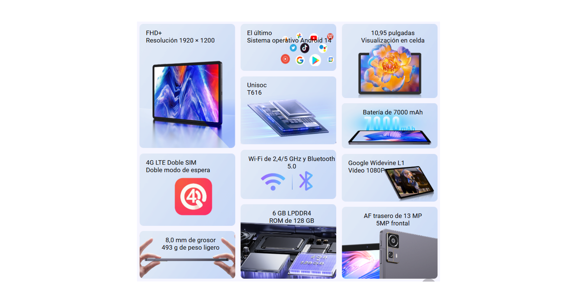 Tablet Chuwi HiPad 11 11" 128GB - 6GB - Gris _ Foto