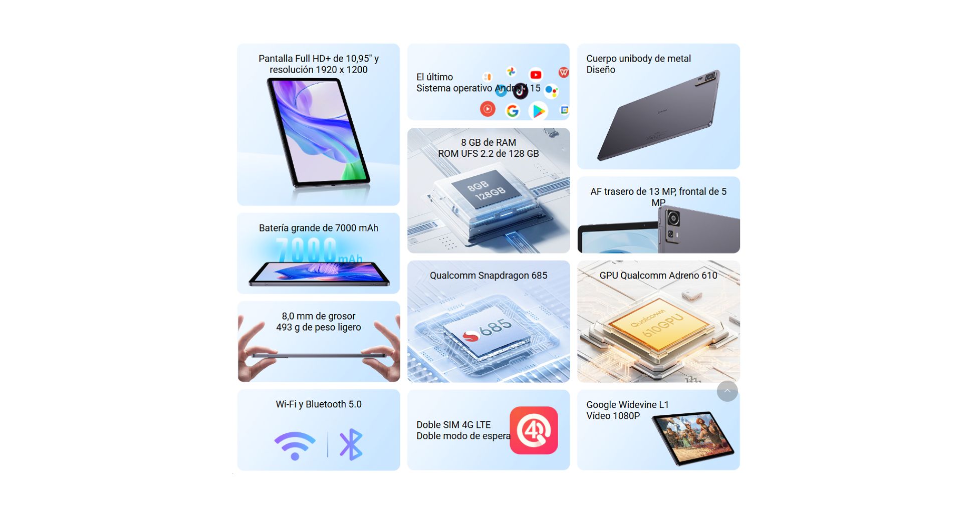 Tablet Chuwi AuPad 11 10.95" 128GB - 8GB - Gris _ Foto