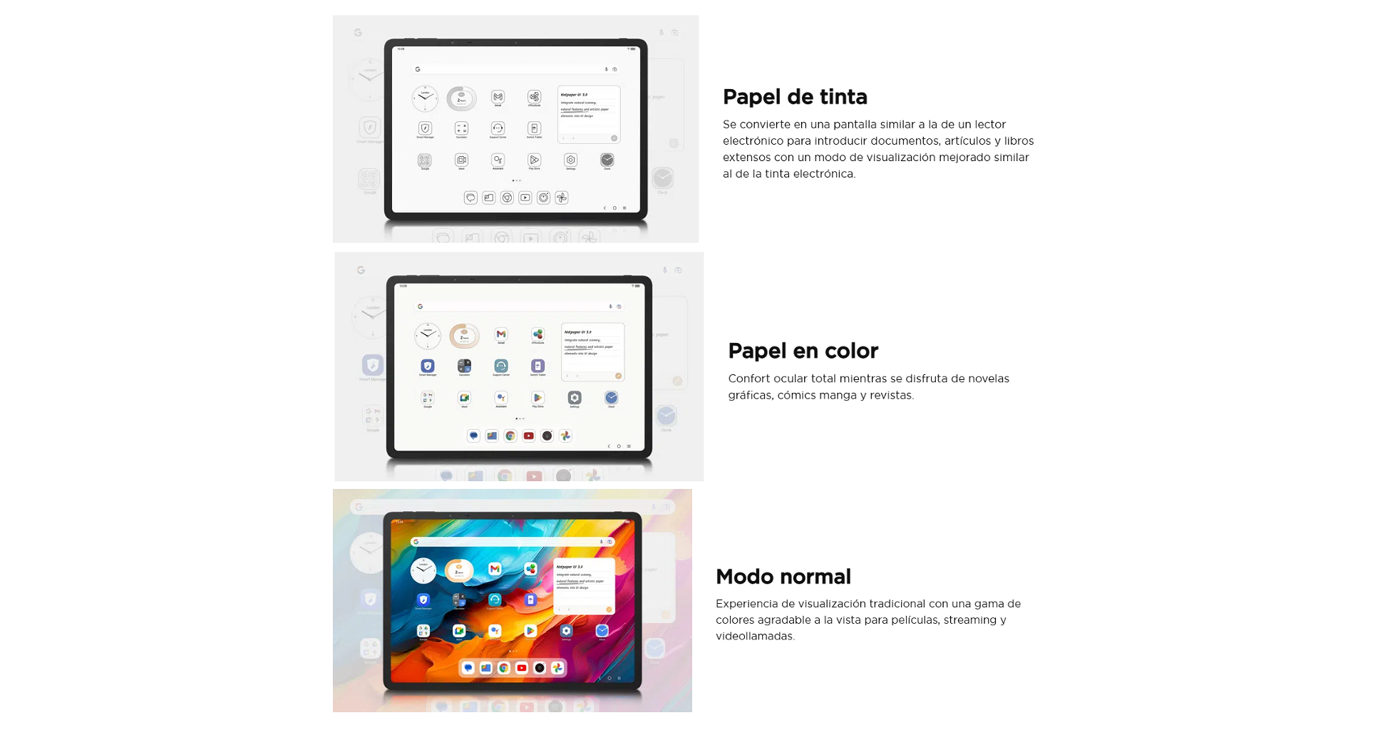 Tablet Tcl Nxtpaper 14,3" 256GB - 8+8GB - Gris _ Foto