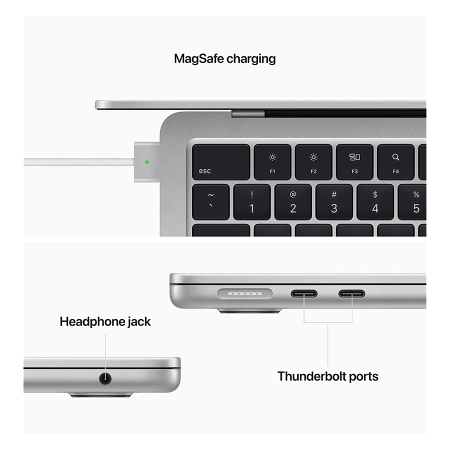 MacBook Air M2 2022 13.6" - 8GB - 512GB - Plata _ FotoThumb