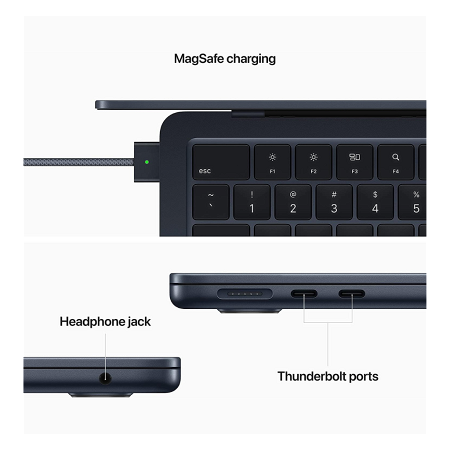MacBook Air M2 2022 13.6" - 8GB - 512GB - Medianoche _ FotoThumb