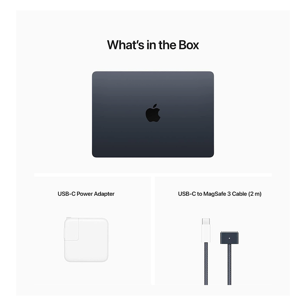 MacBook Air M2 2022 13.6" - 8GB - 512GB - Medianoche _ Foto