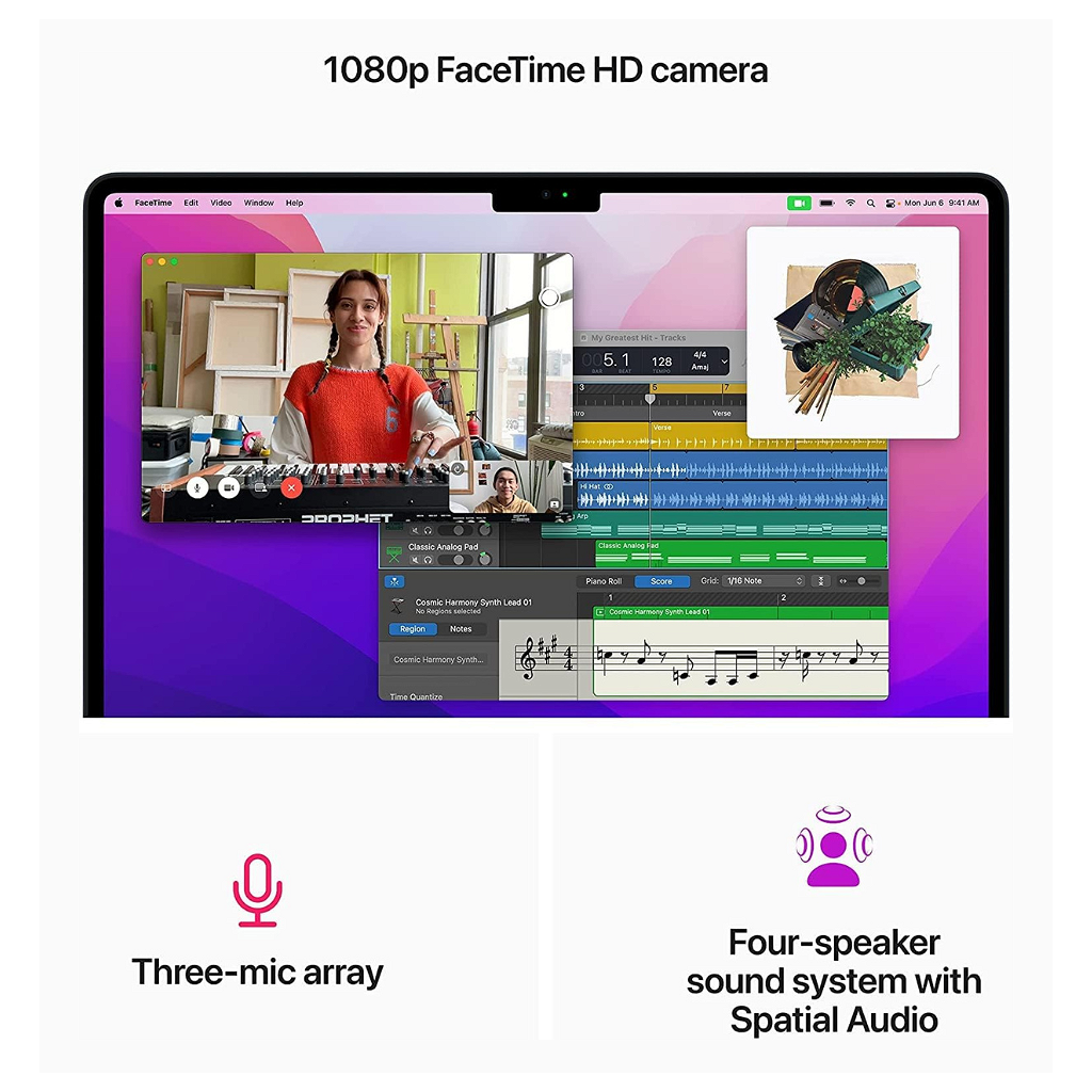 MacBook Air M2 2022 13.6" - 8GB - 512GB - Blanco Estelar _ Foto