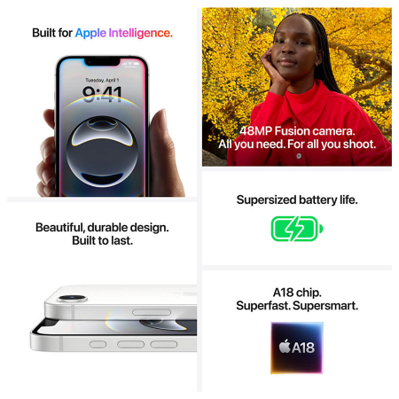 Apple IPhone 16E 128GB 5G - 8GB - 48MP - ESim - Blanco _ FotoThumb