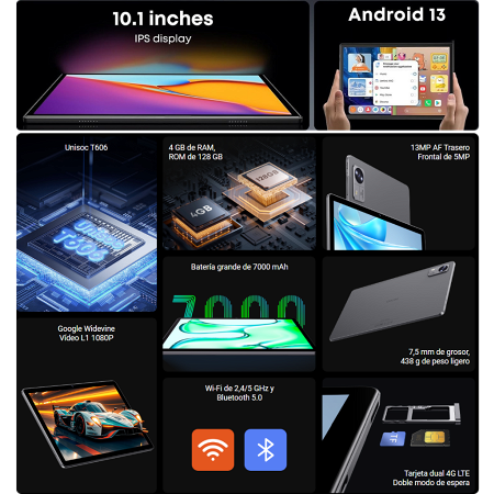 Tablet Chuwi Hi10 XPro 10.1" 4G - 128GB - 4GB - Gris Espacial _ FotoThumb