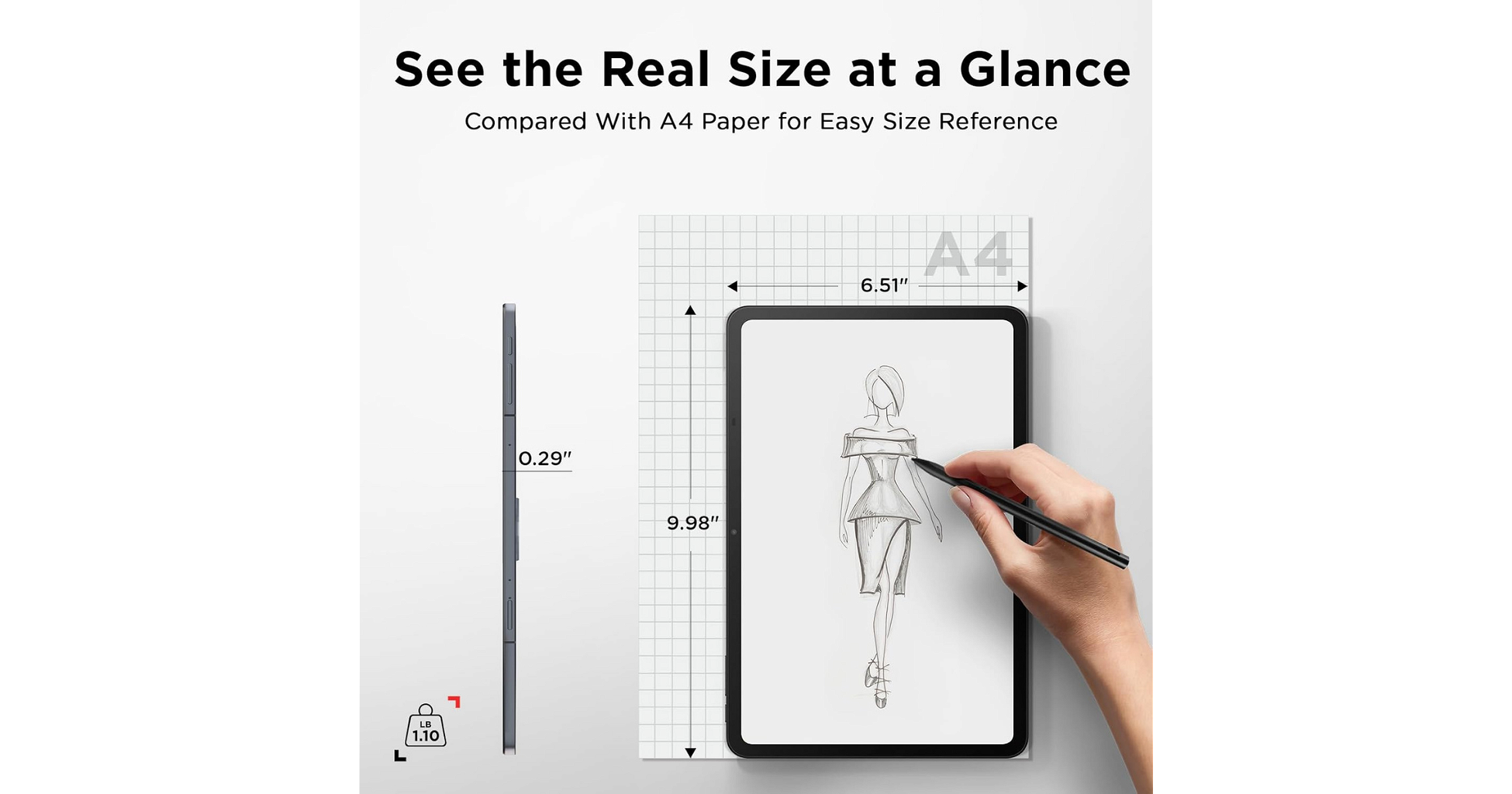 Tablet Tcl Nxtpaper 11 Gen2 10.95" 128GB - 8+8GB - Gris _ Foto