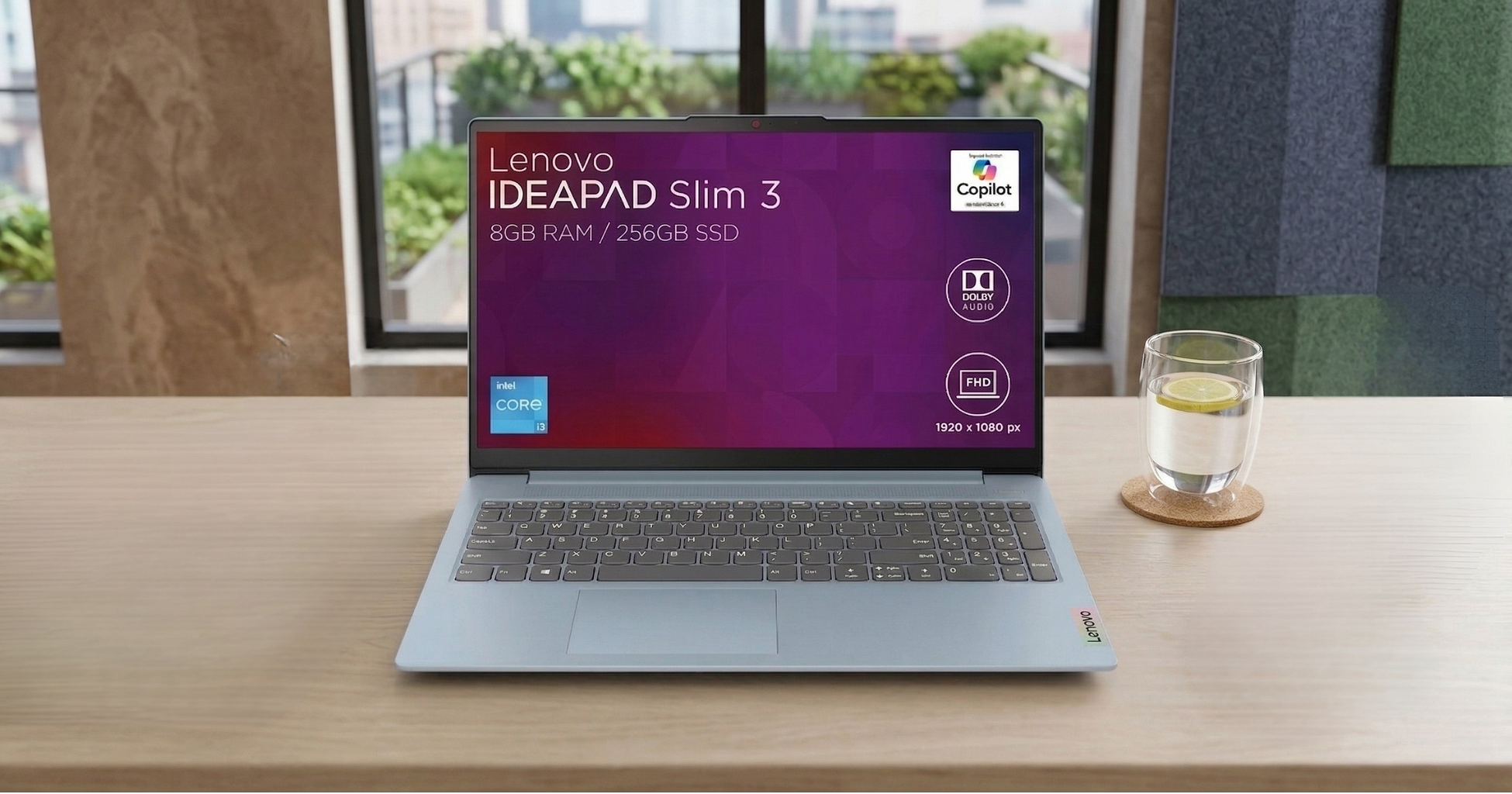 Notebook Lenovo IdeaPad Slim 3 15IAN8 15.6" FHD - I3-N305 - 8Gb - 128Gb - Win11 _ Foto