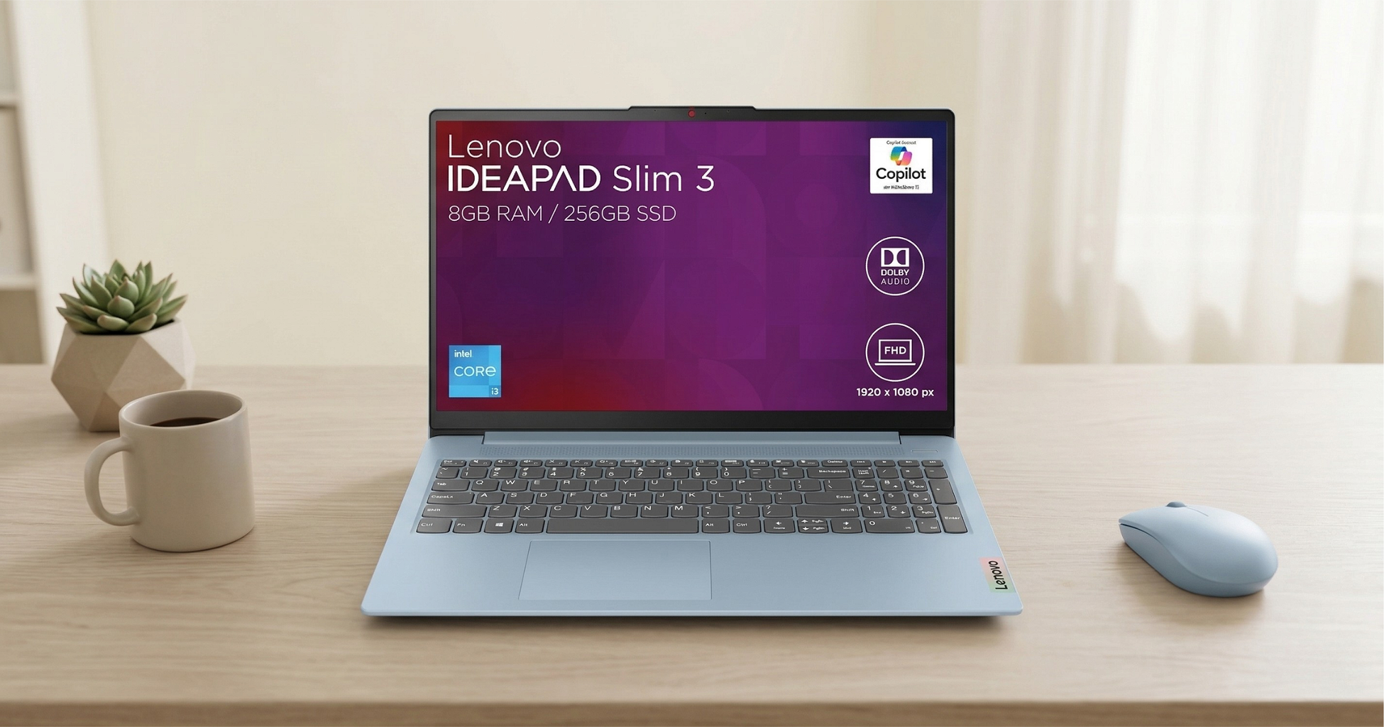 Notebook Lenovo IdeaPad Slim 3 15IAN8 15.6" FHD - I3-N305 - 8Gb - 256Gb - Win11 - Foto 1