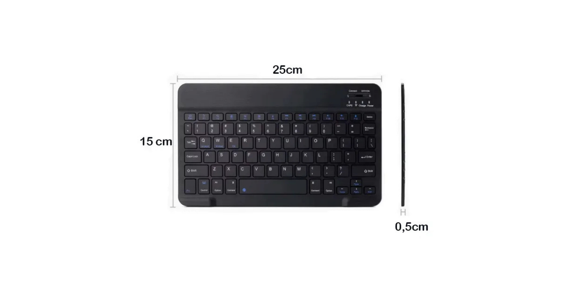 Teclado Inalámbrico Sim Recargable Ideal Tablet - Smart TV - Smartphone - Bluetooth _ Foto