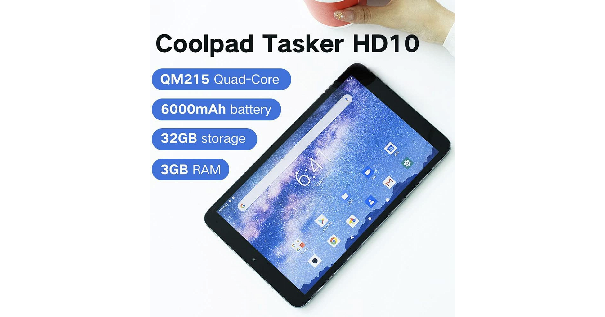 Tablet Coolpad TASKER 10" 32GB - 3GB - Gris _ Foto