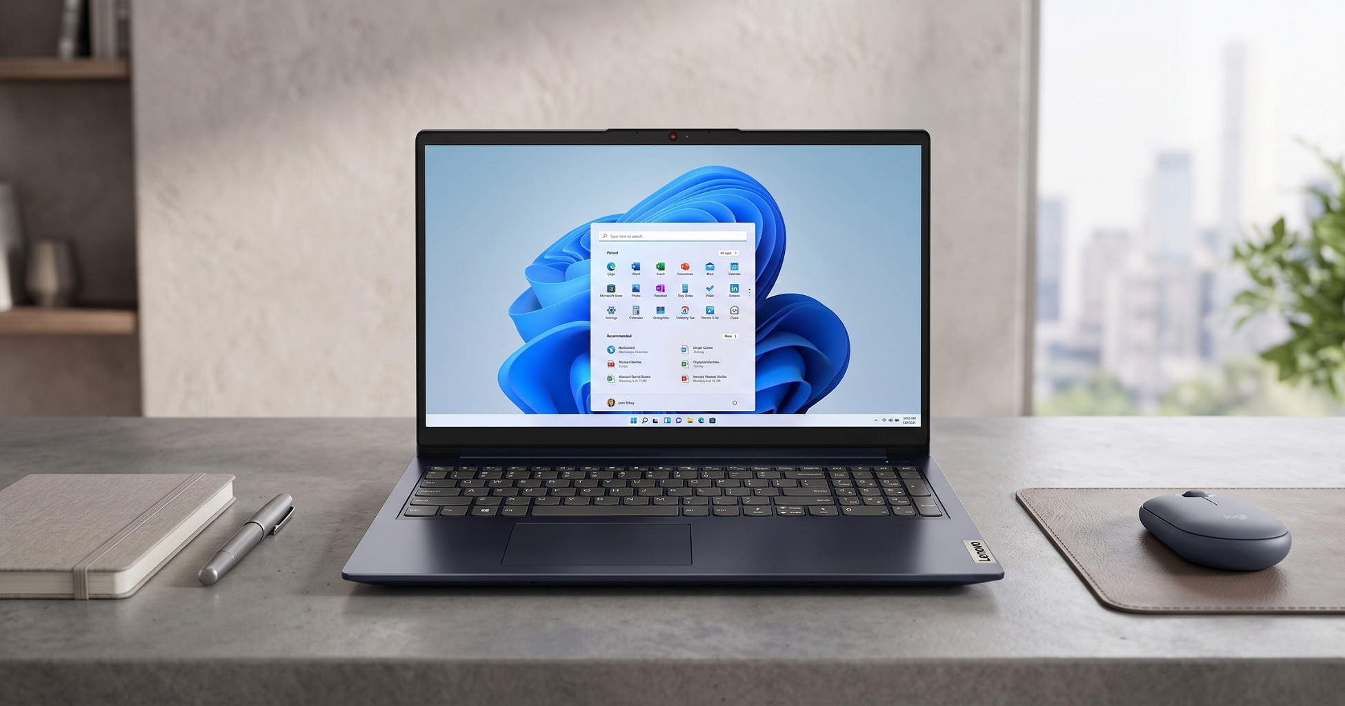 Notebook Lenovo Ideapad 1 15.6" FHD - R5-7520U - 8Gb - 256Gb - Win11 _ Foto