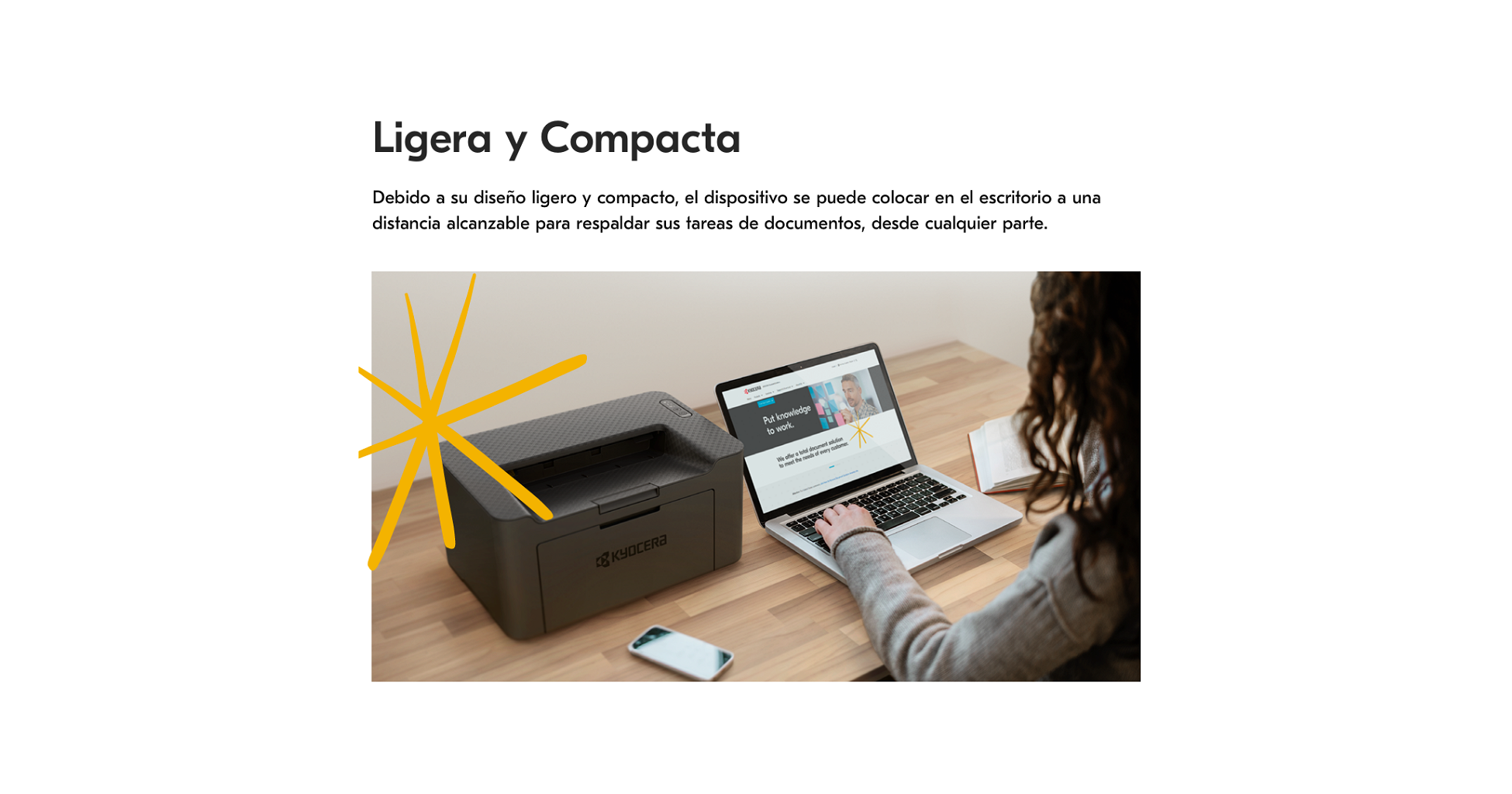 Impresora Láser Monocromática Kyocera Pa2000w - 21 PPM - Wi-Fi - Foto 6