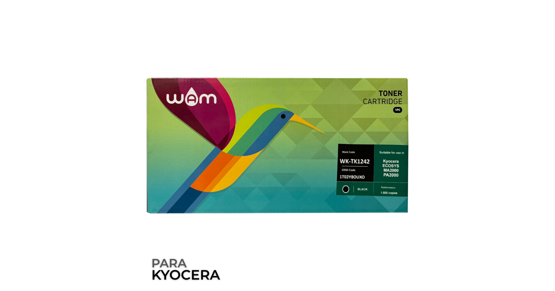 Toner Compatible Wam Wk-tk1242 Para Kyocera - 1500 Páginas - Foto 4