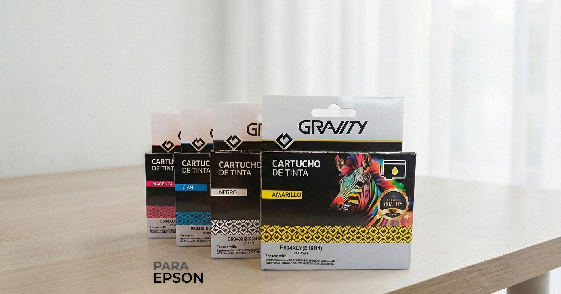 Pack De 4 Cartuchos Gravity T604XL Compatibles Para Epson XP 2200 - Foto 4