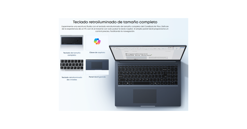 Notebook Chuwi CoreBook Air Plus 16" WUXGA - Ryzen 5 6600H - 16GB - 512GB - Win11 Pro _ FotoThumb