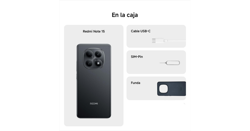 Celular Xiaomi Redmi Note 15 128GB - 6GB - 108MP - Negro _ FotoThumb