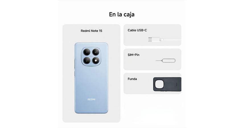 Celular Xiaomi Redmi Note 15 128GB - 6GB - 108MP - Azul glaciar _ FotoThumb