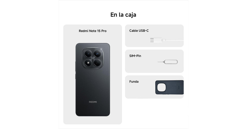 Celular Xiaomi Redmi Note 15 Pro 256GB - 8GB - 200MP - Negro _ FotoThumb