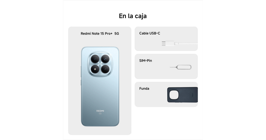 Celular Xiaomi Redmi Note 15 Pro+ 5G 256GB - 8GB - 200MP - Azul Glaciar _ FotoThumb