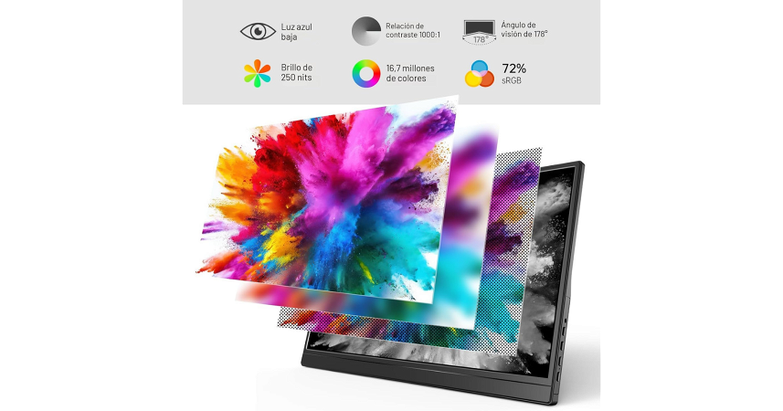 Monitor Portátil Yxk PM1562 15.6" FHD IPS USB-C - HDMI - Negro _ FotoThumb