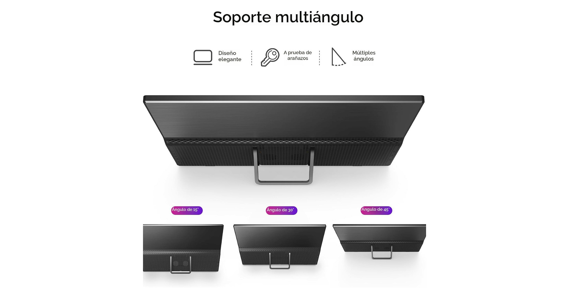 Monitor Portátil Yxk PM1562 15.6" FHD IPS USB-C - HDMI - Negro - Foto 5