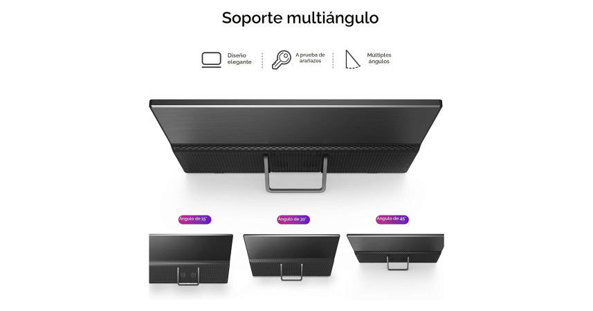 Monitor Portátil Yxk PM1562 15.6" FHD IPS USB-C - HDMI - Negro _ FotoThumb
