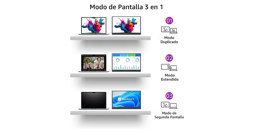 Monitor Portátil Yxk PM1562 15.6" FHD IPS USB-C - HDMI - Negro _ FotoThumb