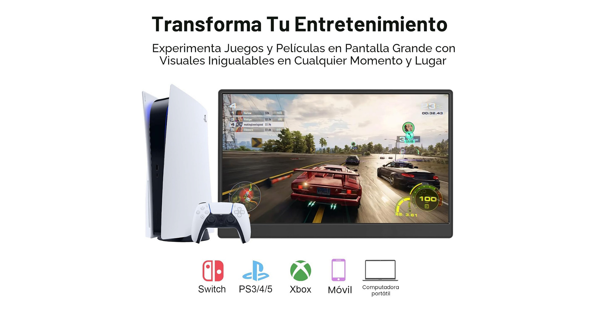 Monitor Portátil UFYQL 15.6" IPS - 1080P - 60Hz - Foto 2