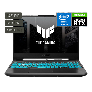 Notebook Asus Tuf Gaming 15,6'' Fhd - Core I5 - 16Gb - 512Gb - Rtx2050 4Gb - Win11 _ Foto