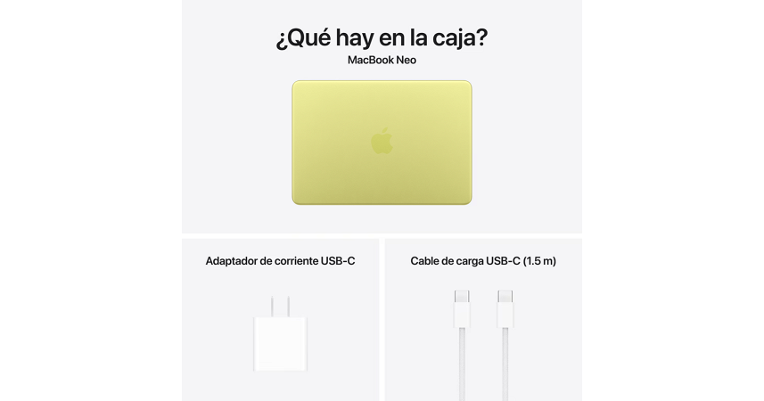 MacBook Neo A18 Pro 13" - 8GB - 256GB - Amarillo Cítrico _ FotoThumb